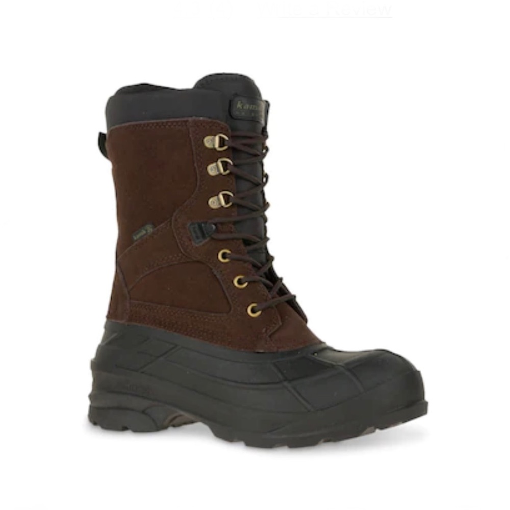 Kamik Suede Nation Wide Snow Boot in Dark Brown‎ Size 12